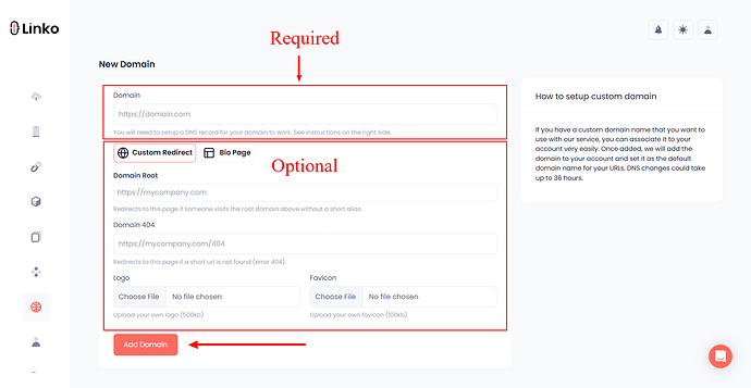 Adding a branded domain