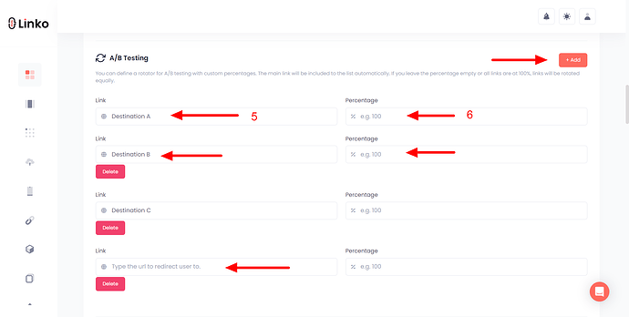 Setting up A/B testing