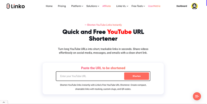 YouTube URL Shortener Free
